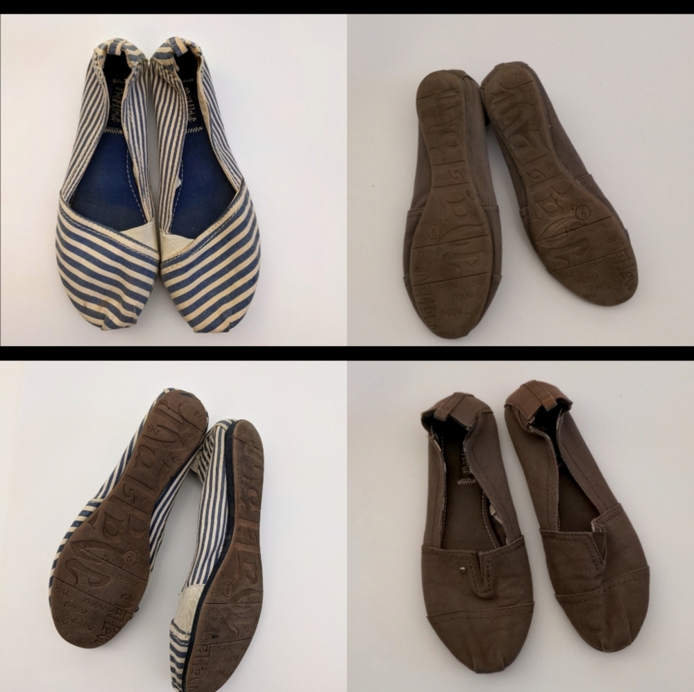 Bundle of two pairs of Toms like shoes